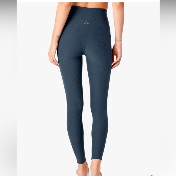 Beyond Yoga Pants - Beyond Yoga Out Of Pocket High Waisted Midi Legging - Nocturnal Navy - Size M
